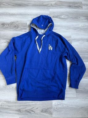 Antigua Los Angeles Dodgers Royal Blue Pullover Hoodie